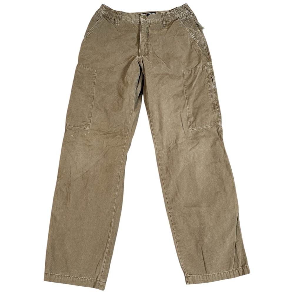 VTG 5.11 Tactical Pro Pants Mens 30x34 Style Khaki Brown Cargo Zipper Pants Work